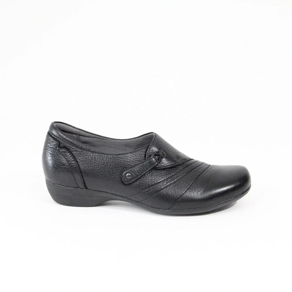 Dansko Black Leather Shoes EU 41 Women Casual Flat Loafer franny